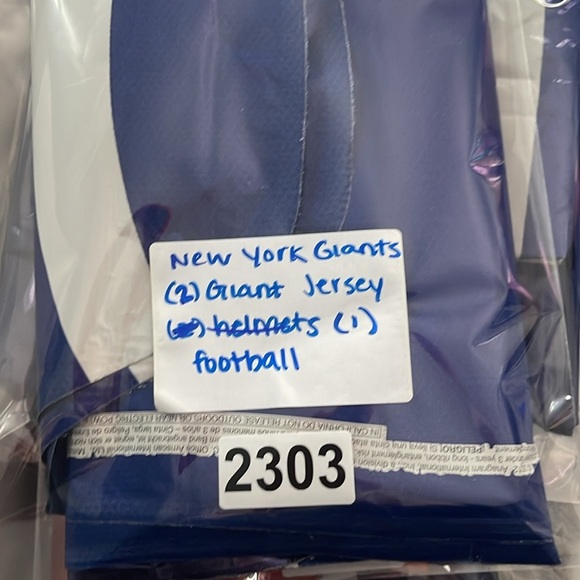 New York Giants, GIANT helium balloon bundle, new - Picture 7 of 7